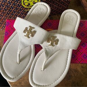 Authentic Tory Burch Sandals in “White”